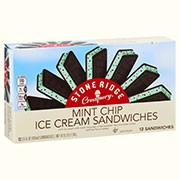Mint Chip Ice Cream Sandwiches, 12 count