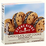 Chocolate Chip Cookie Ice Cream Sandwiches, 4 count